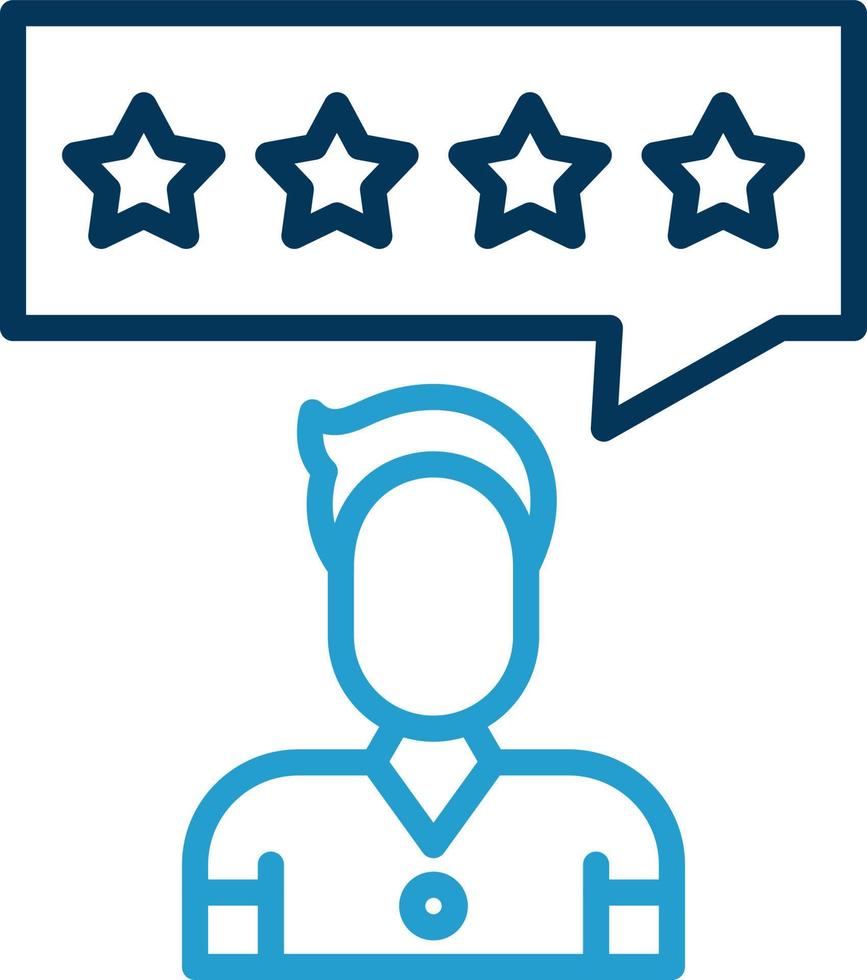 Customer Review Vector Icon Design