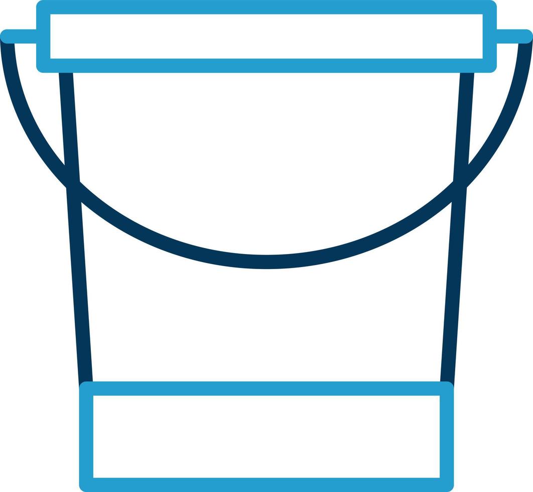 Water Bucket Vector Icon Design