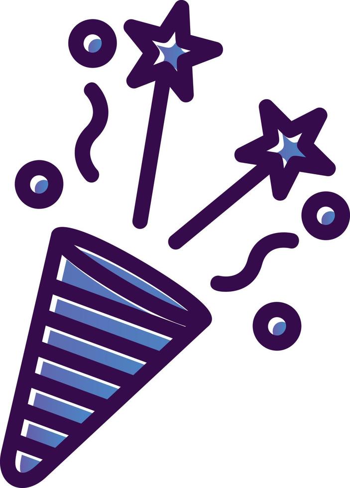 Confetti Vector Icon Design