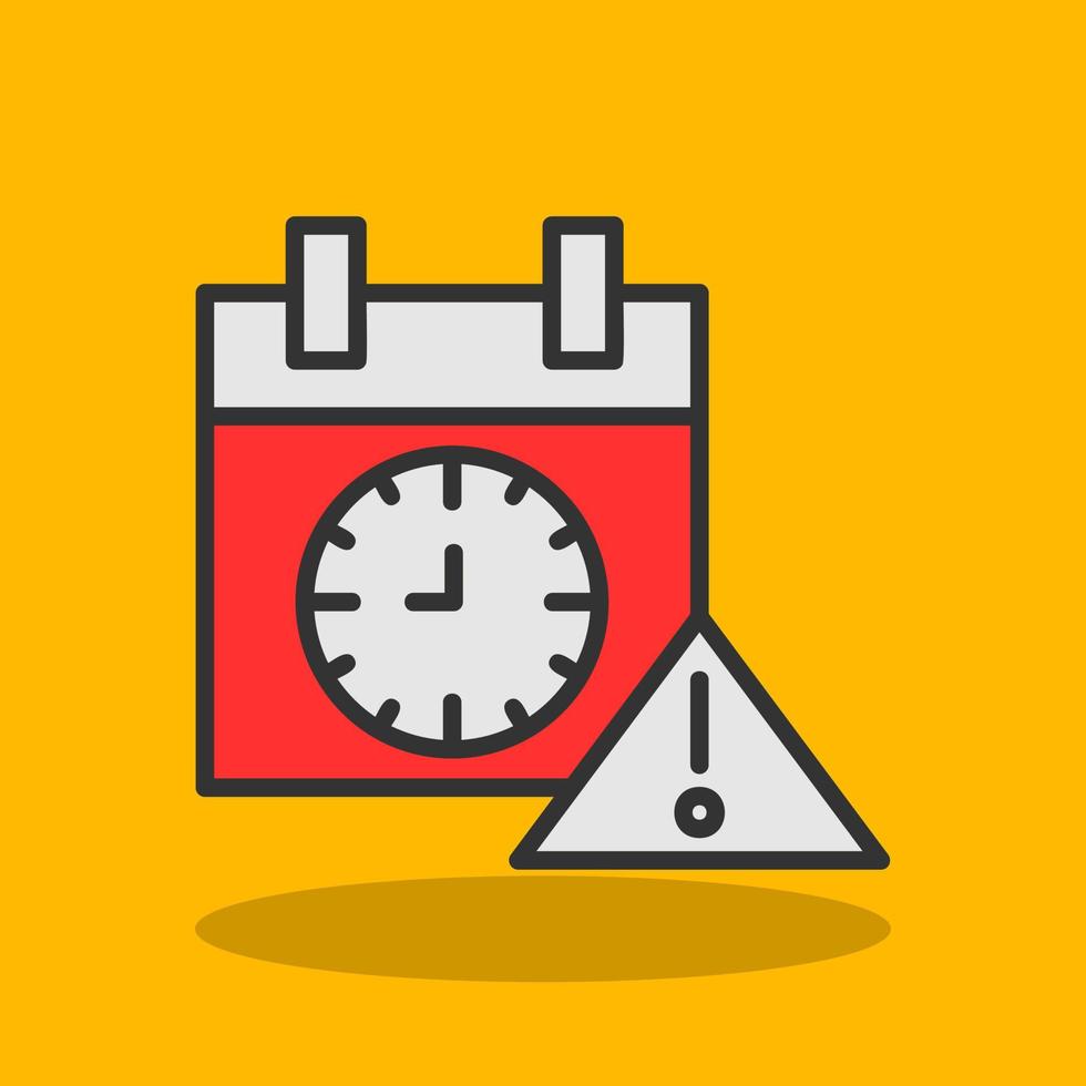 Deadline Vector Icon Design