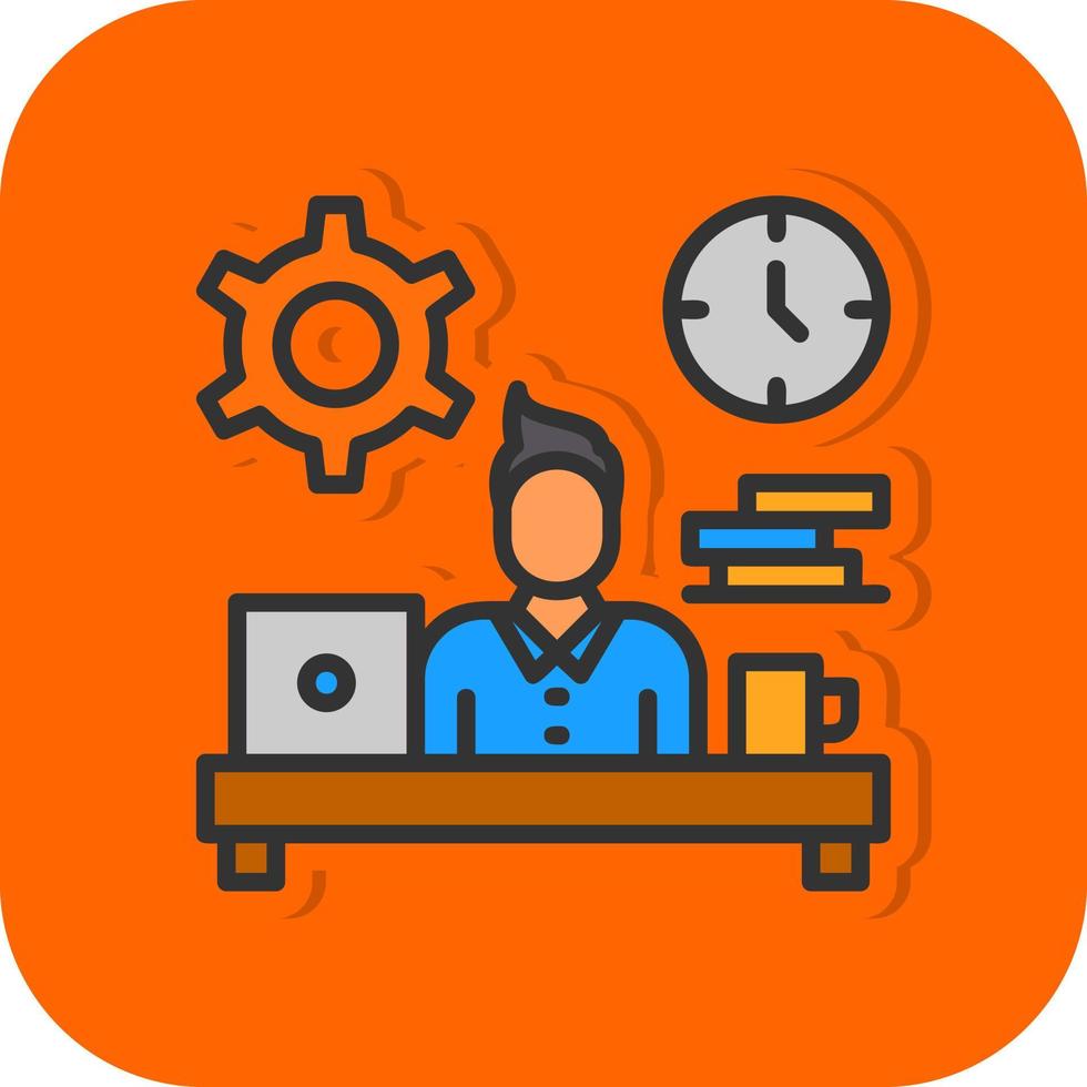 Workaholic Vector Icon Design