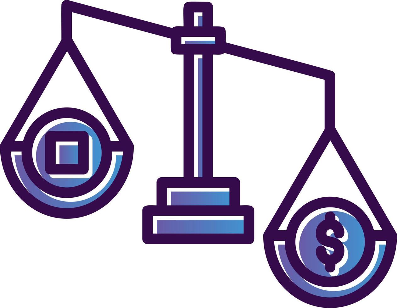 Money Scale Vector Icon Design