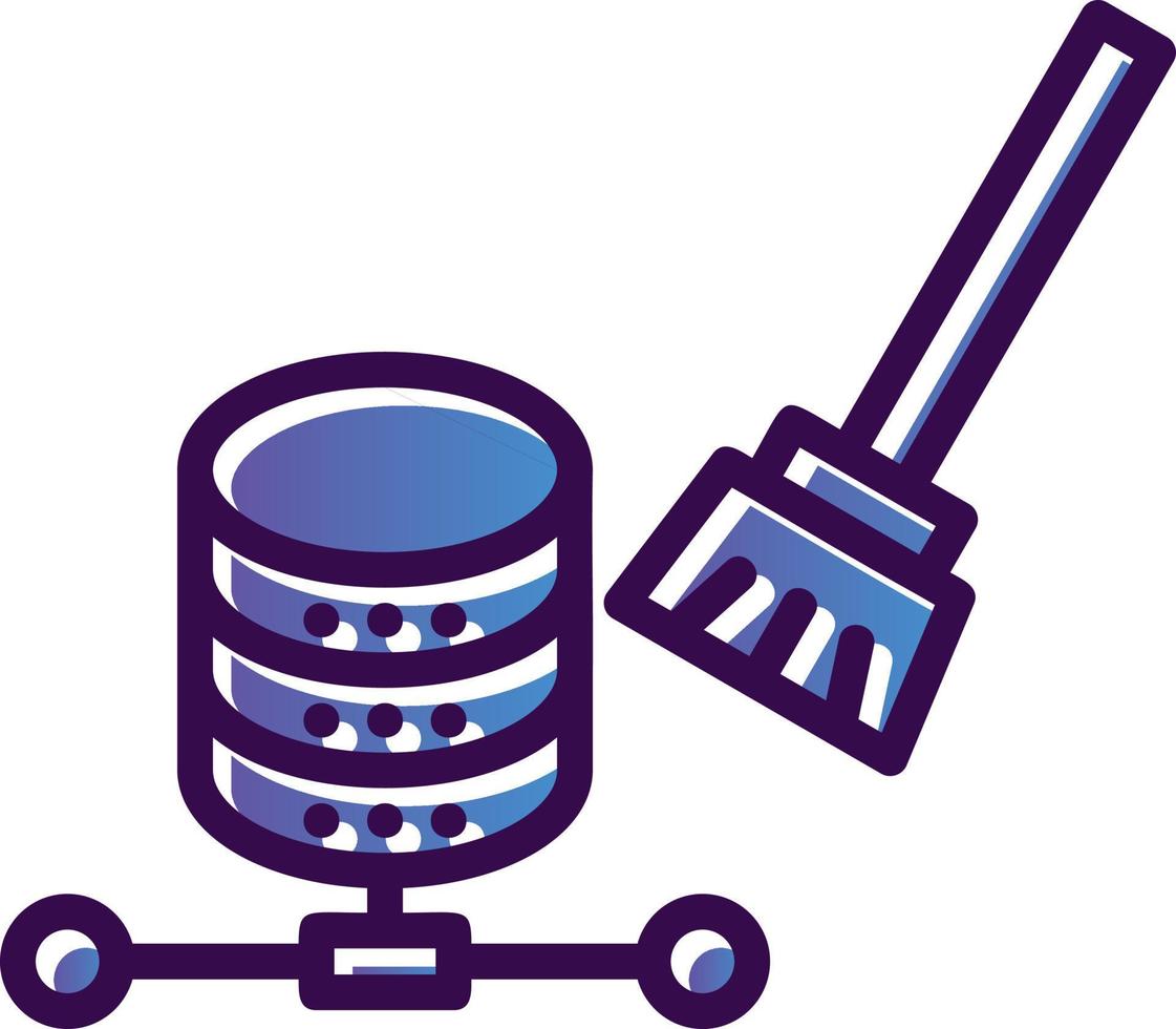 Data Cleansing Vector Icon Design