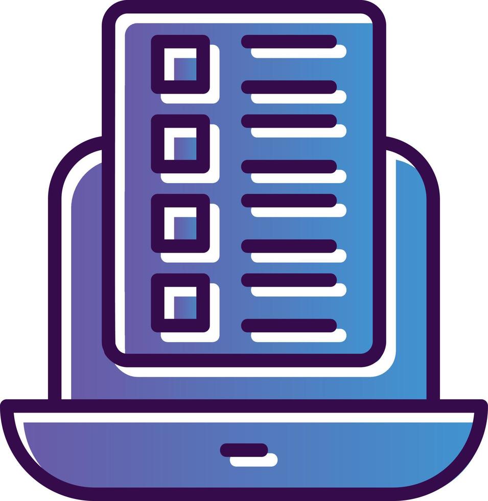 Online Course Vector Icon Design
