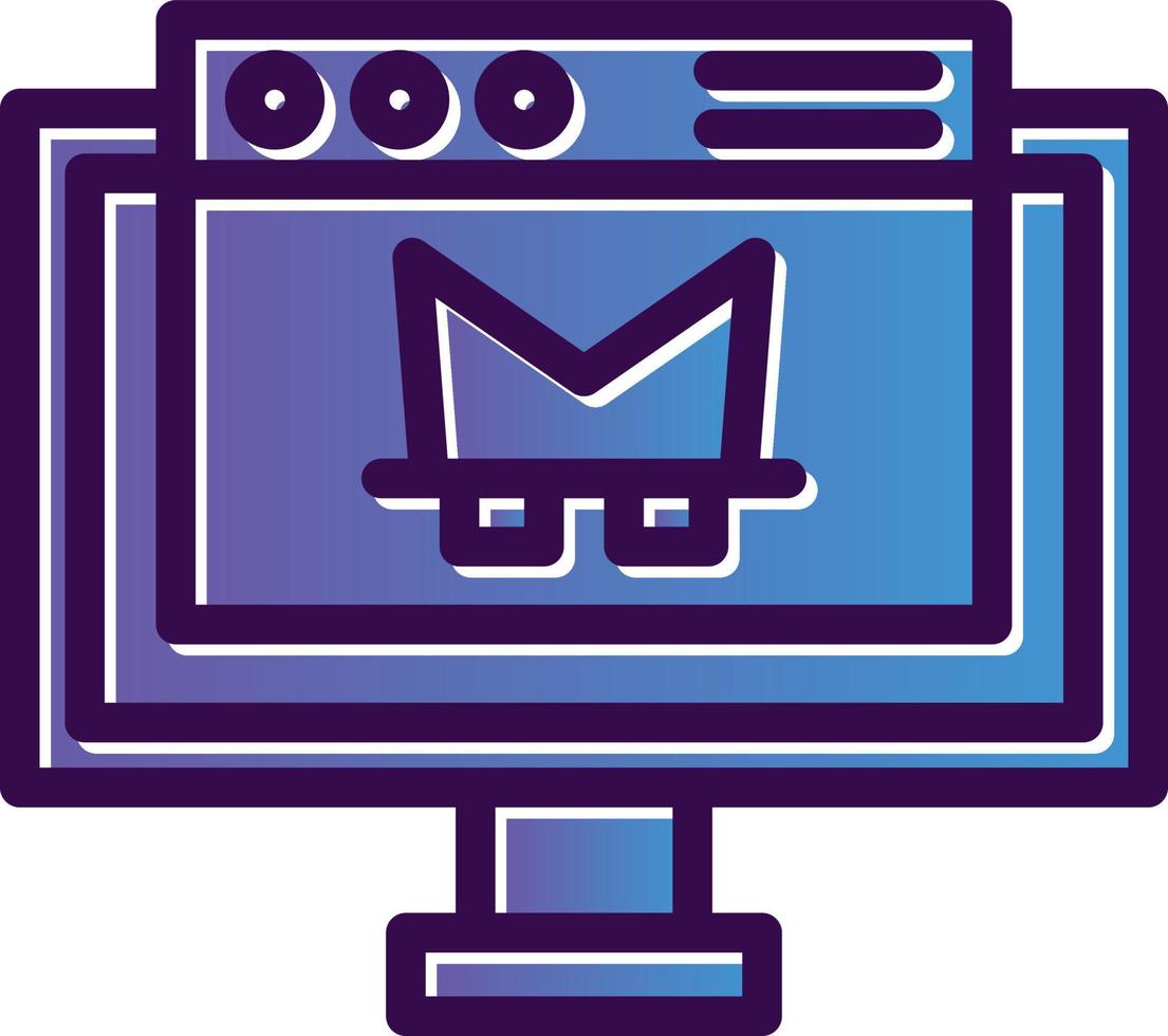Online Robbery Vector Icon Design