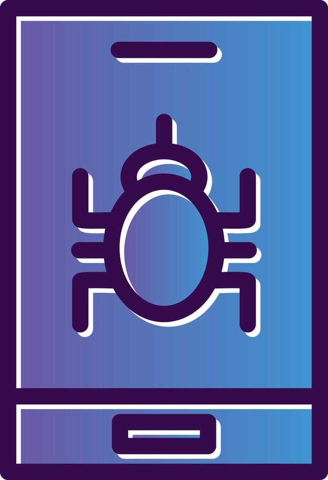 Mobile Virus Vector Icon Design