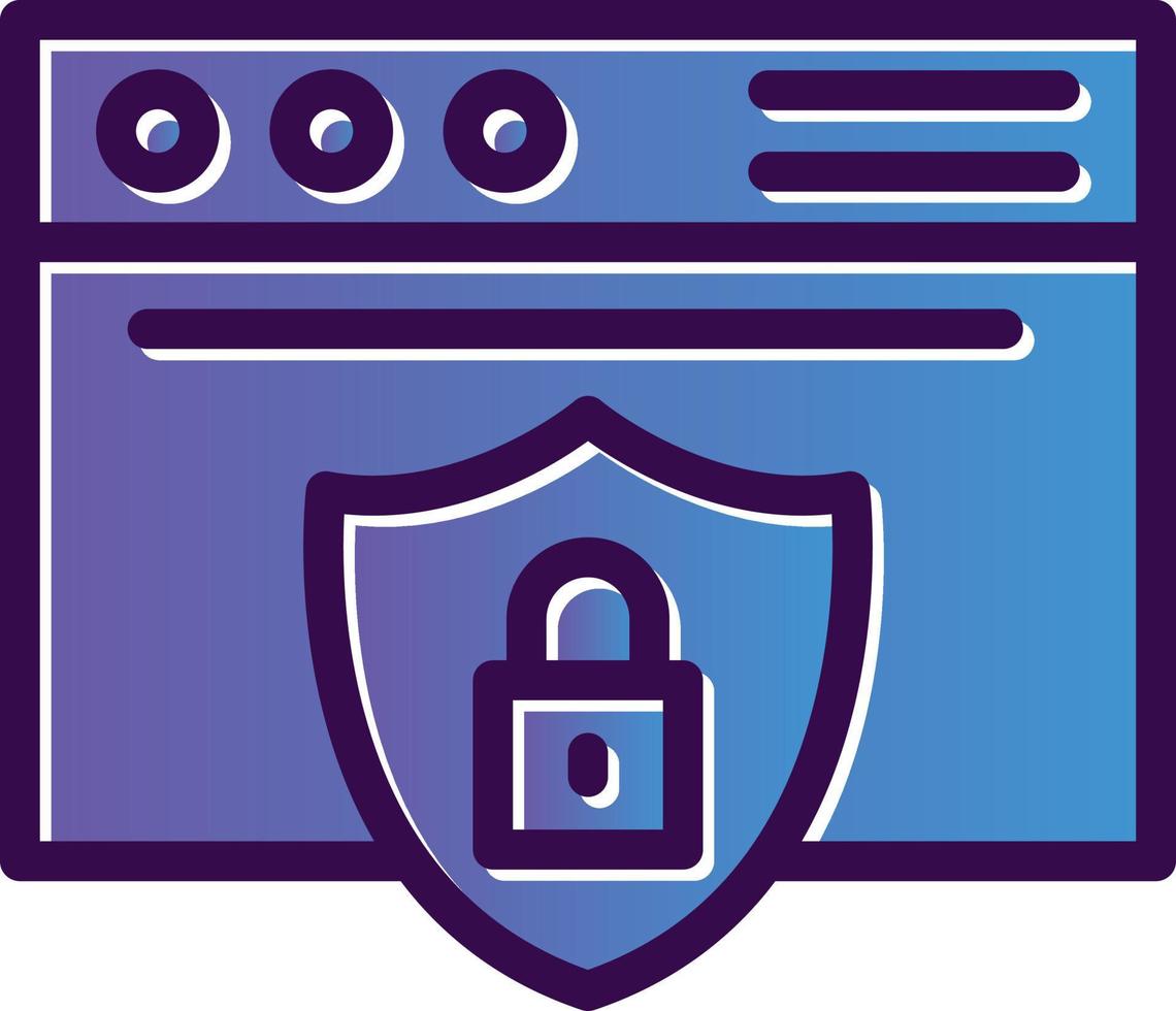 Website Security Vector Icon Design