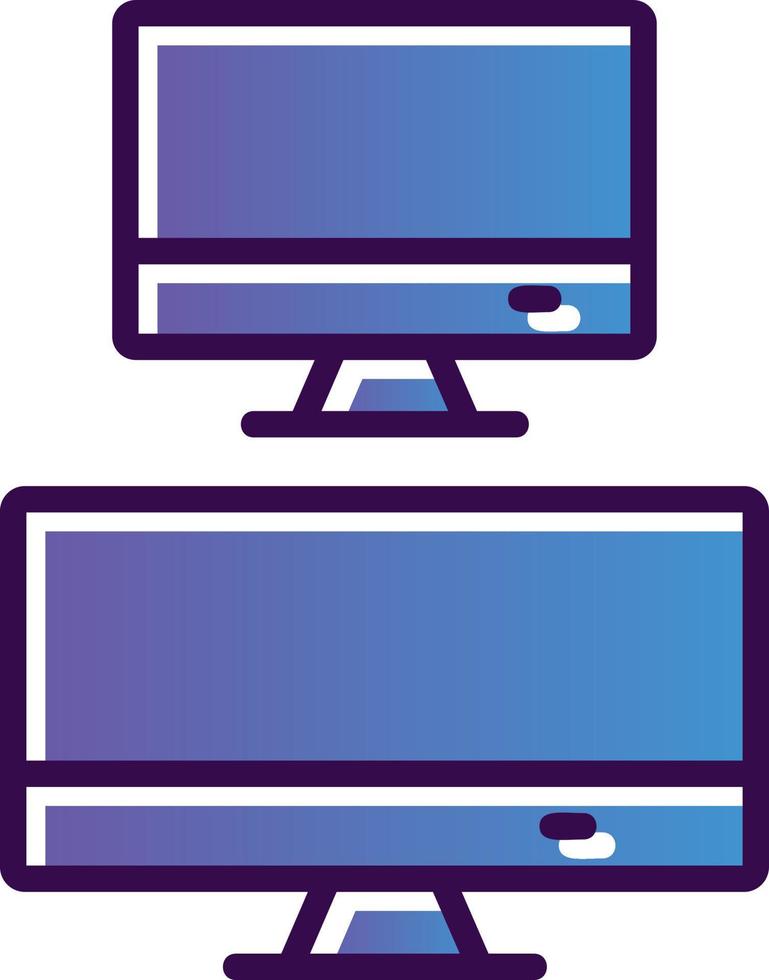 Monitors Vector Icon Design