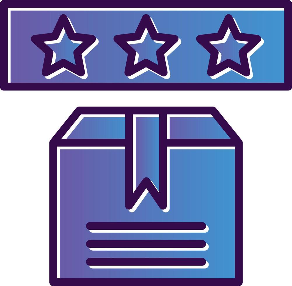Product Rating Vector Icon Design
