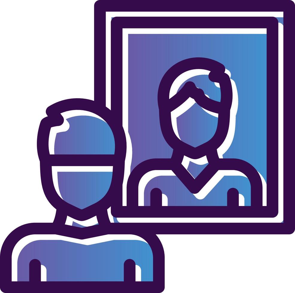 Narcissism Vector Icon Design