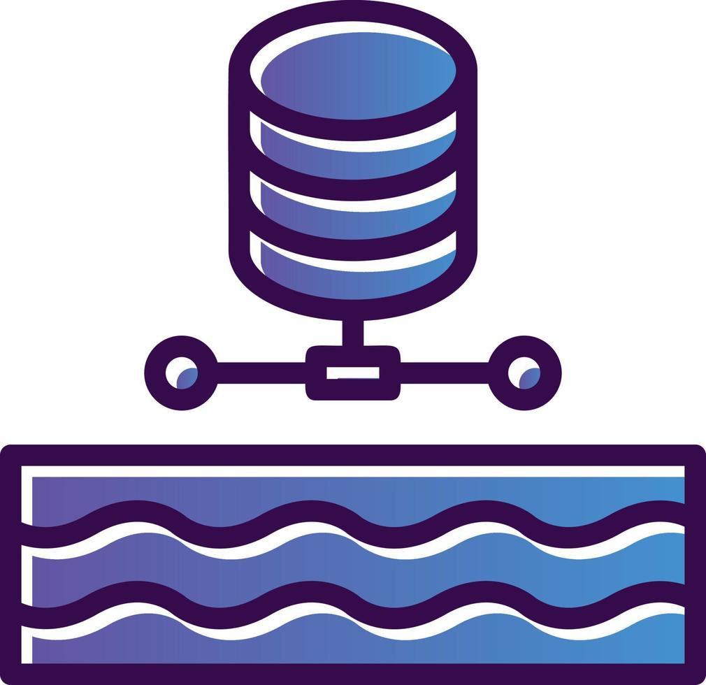 Data Lake Vector Icon Design