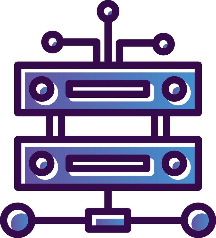 Data Infrastructure Vector Icon Design