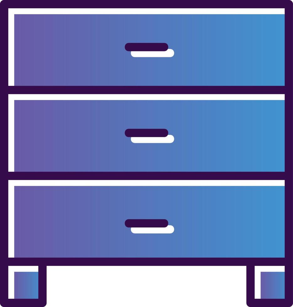 Filing Cabinet Vector Icon Design