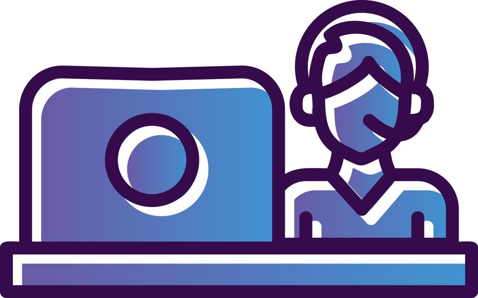Online Service Vector Icon Design