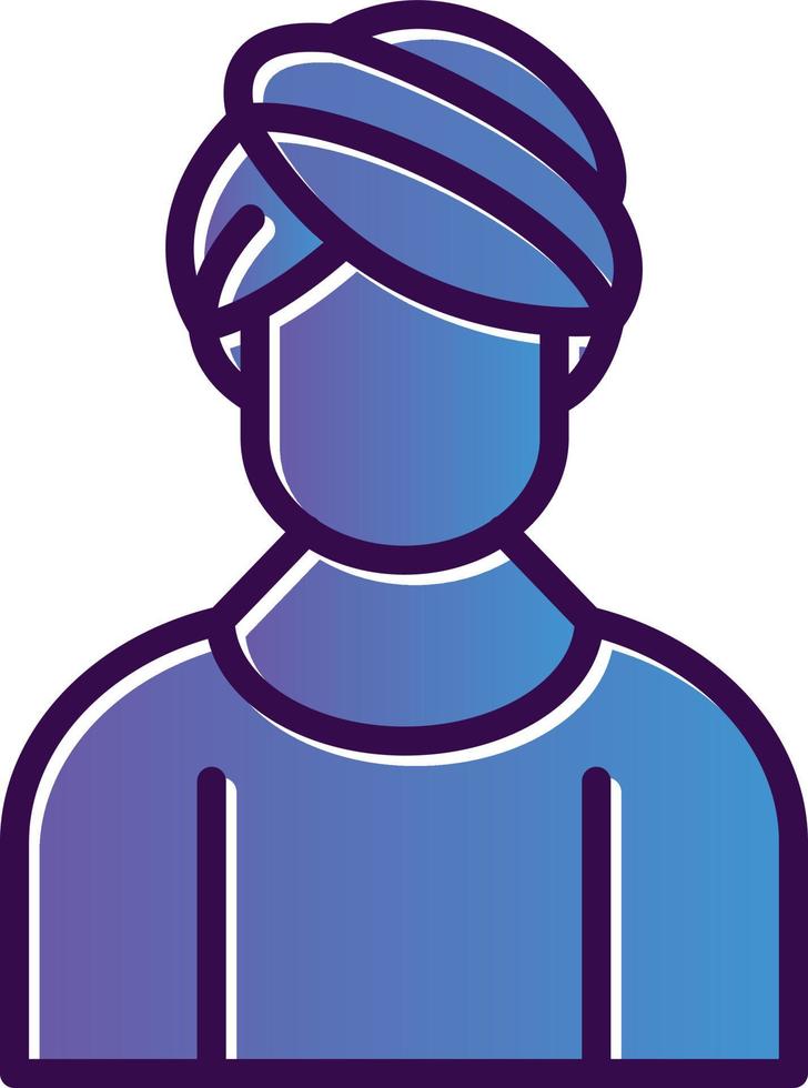 Hair Mask Vector Icon Design