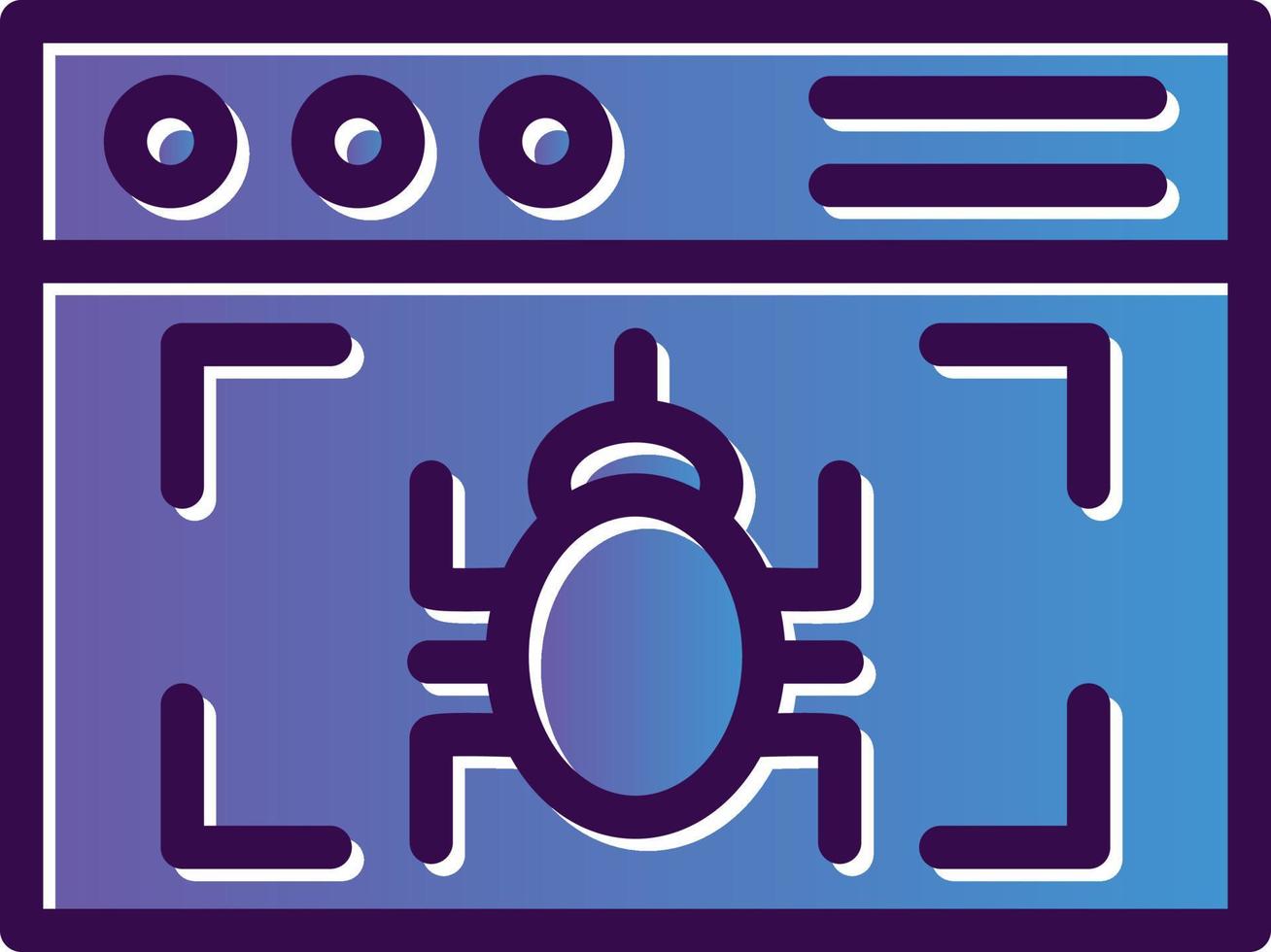 Virus Detection Vector Icon Design