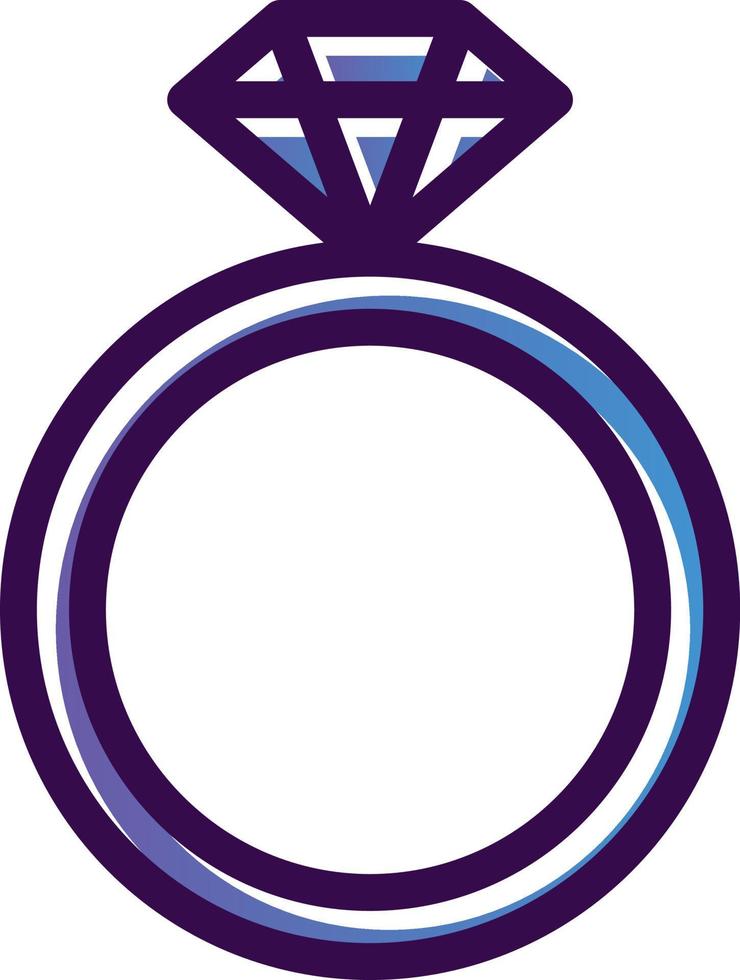 Diamond Ring Vector Icon Design