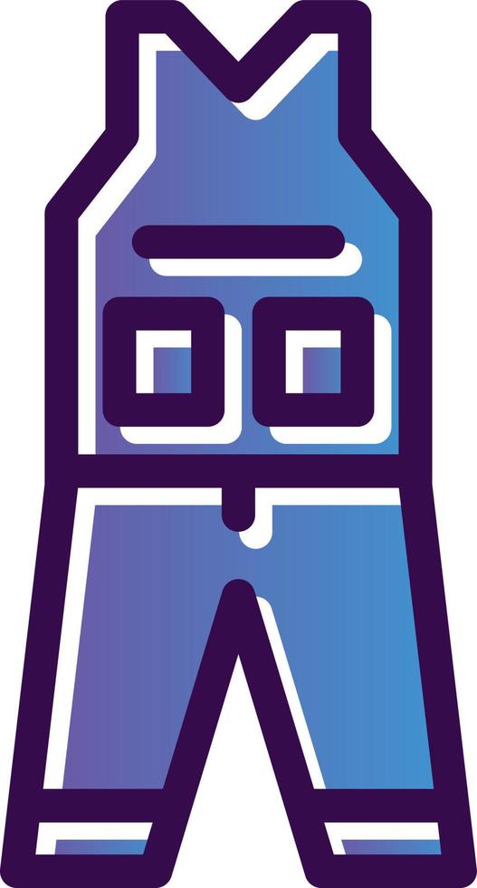 Coverall Clothes Vector Icon Design