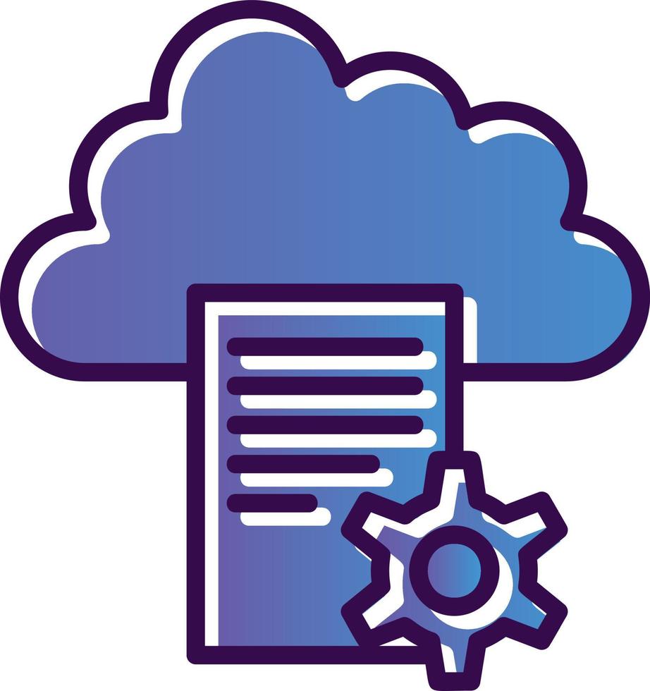 Cloud Storage Vector Icon Design