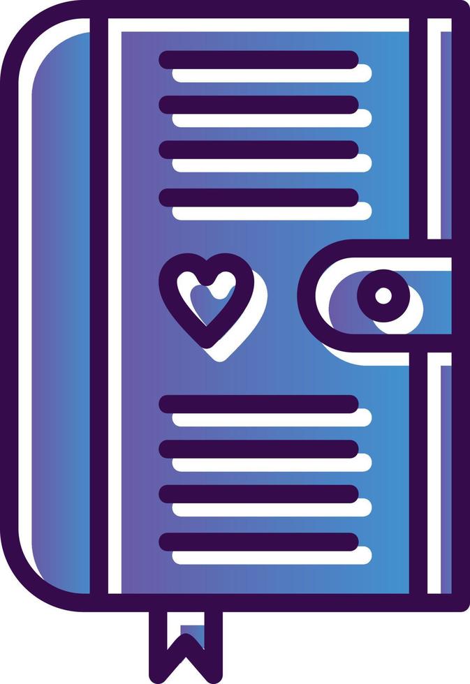 Diary Vector Icon Design