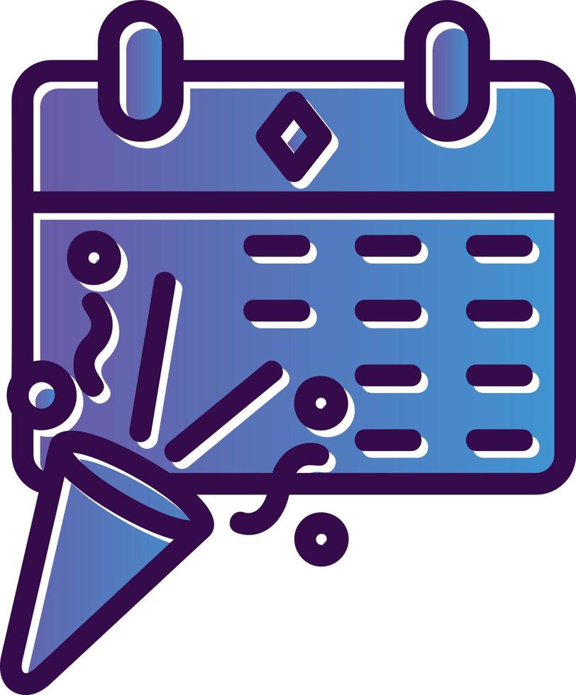 New Year Calendar Vector Icon Design
