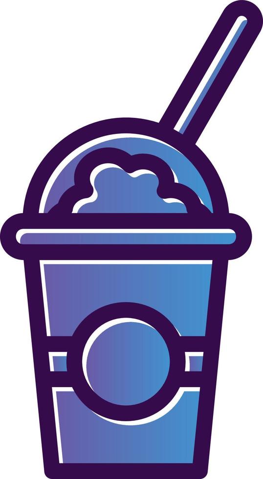 Milkshake Vector Icon Design