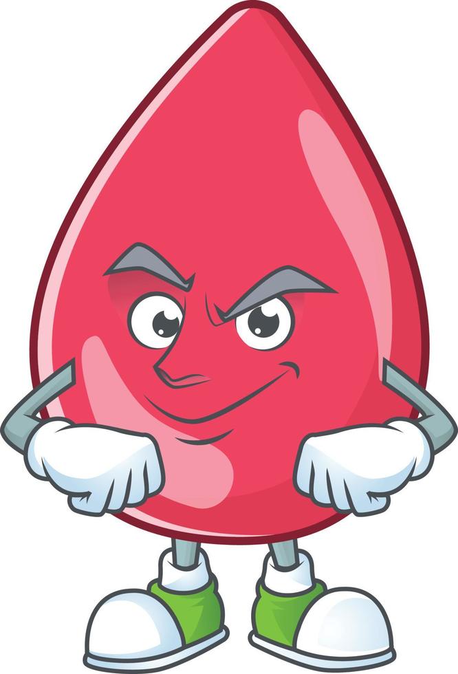 Red blood Cartoon character vector