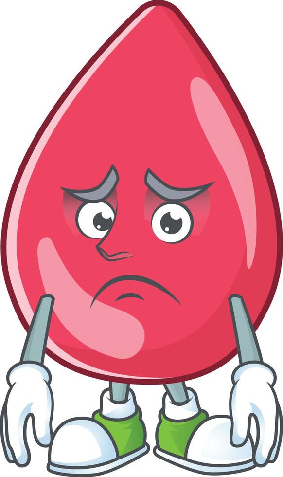 Red blood Cartoon character vector