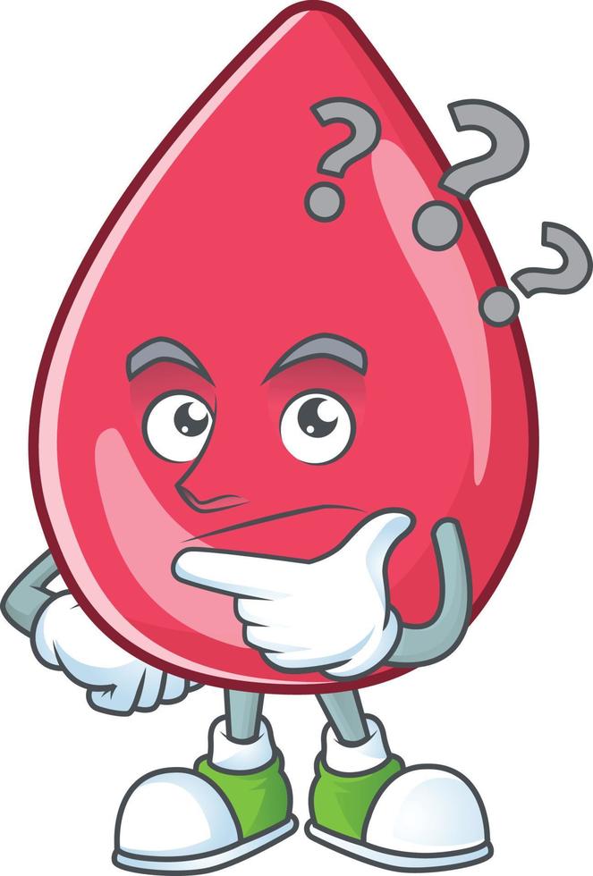 Red blood Cartoon character vector