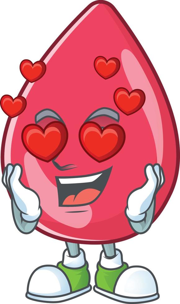 Red blood Cartoon character vector