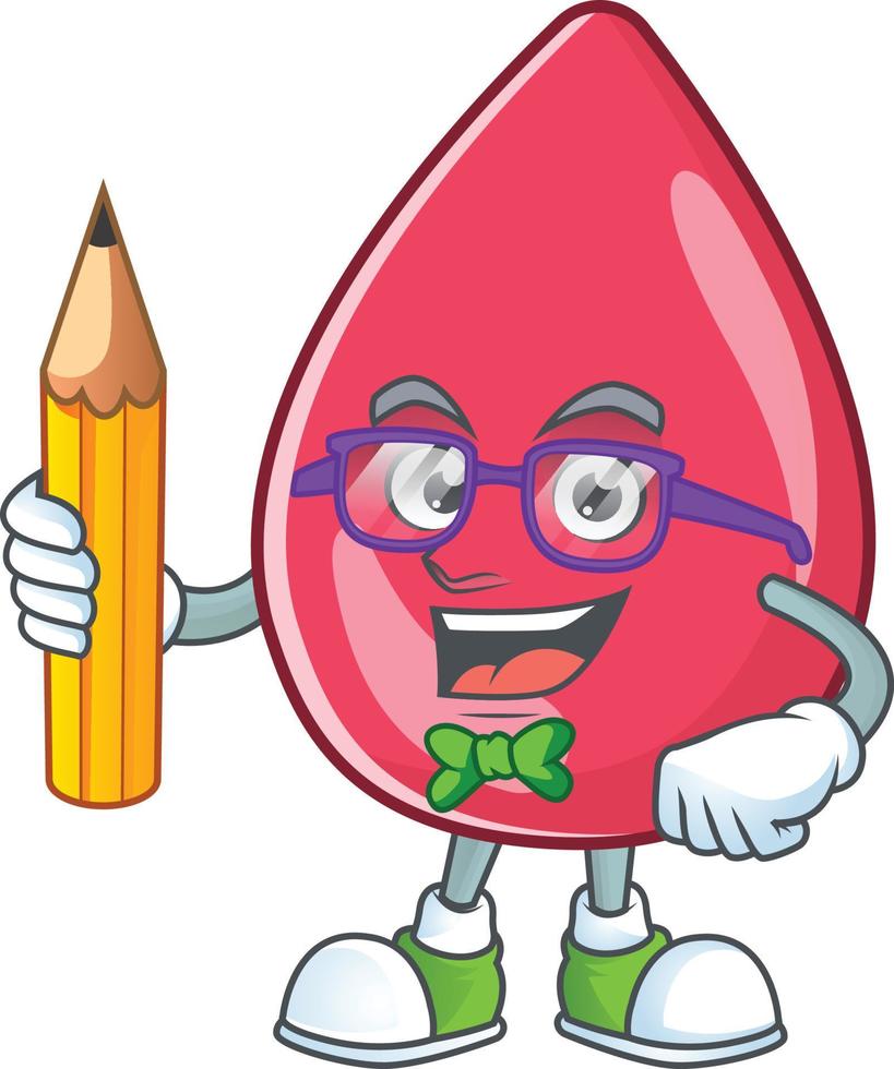 Red blood Cartoon character vector