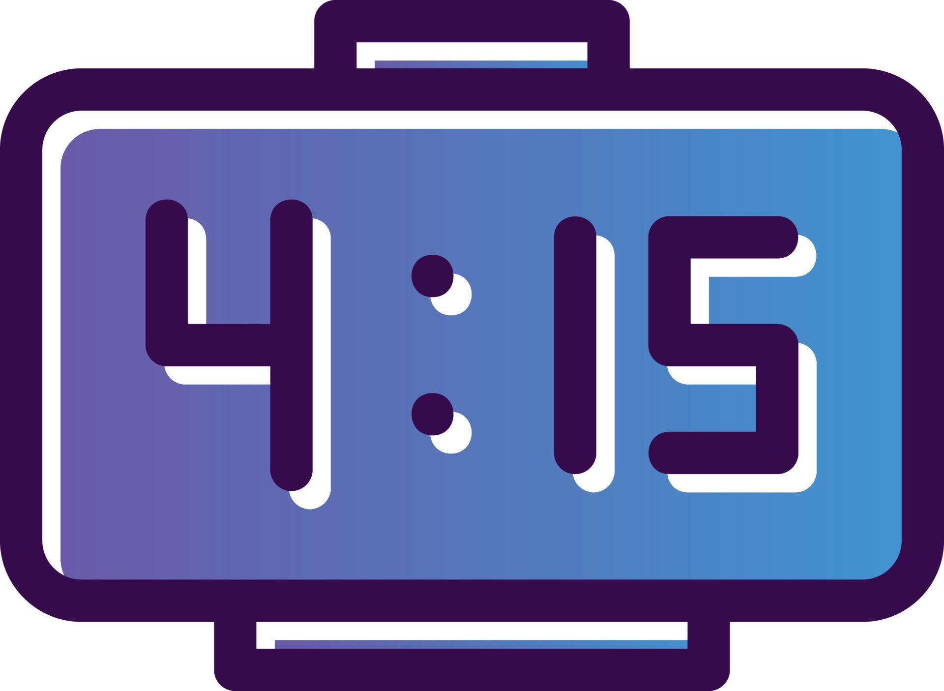 Digital Clock Vector Icon Design 21287450 Vector Art at Vecteezy