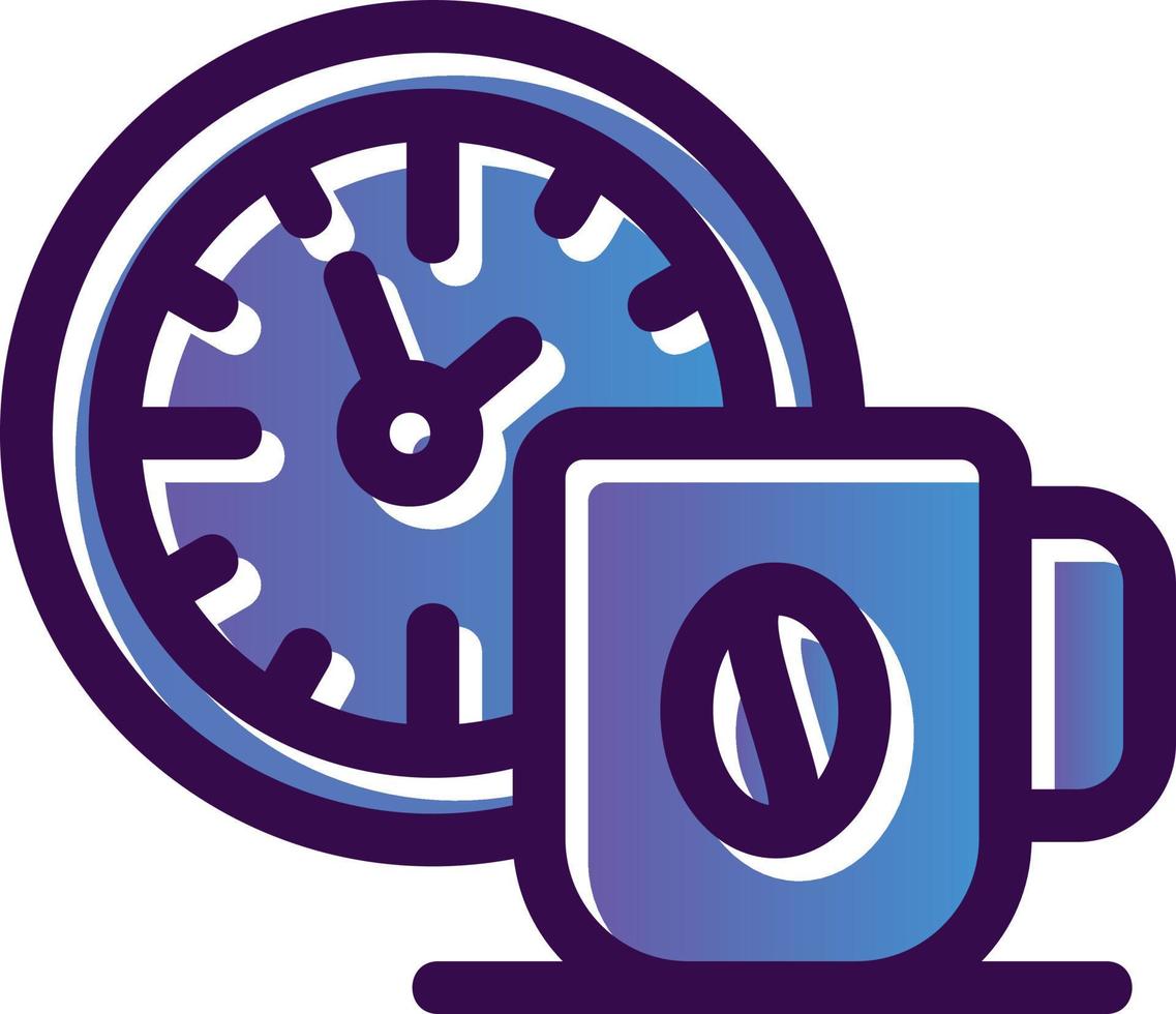 diseño de icono de vector de tiempo de café