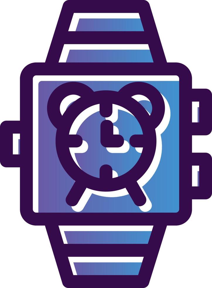 Smartwatch Alarm Vector Icon Design