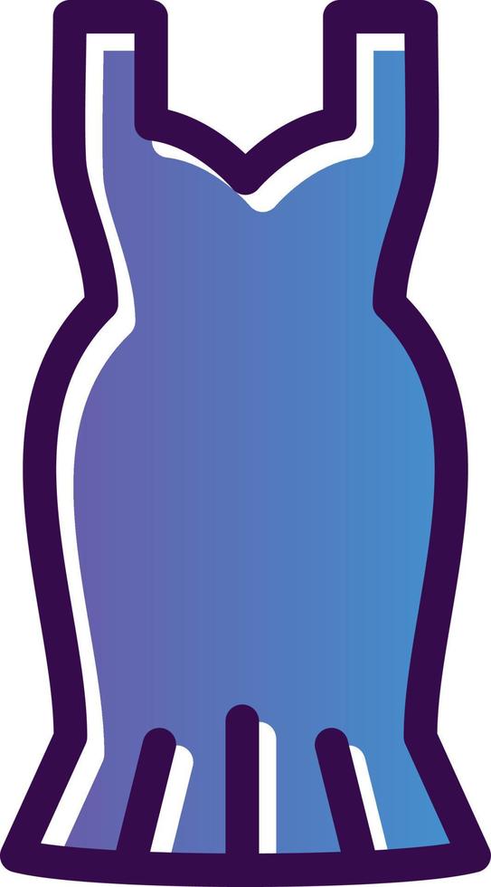 diseño de icono de vector de vestido de cóctel