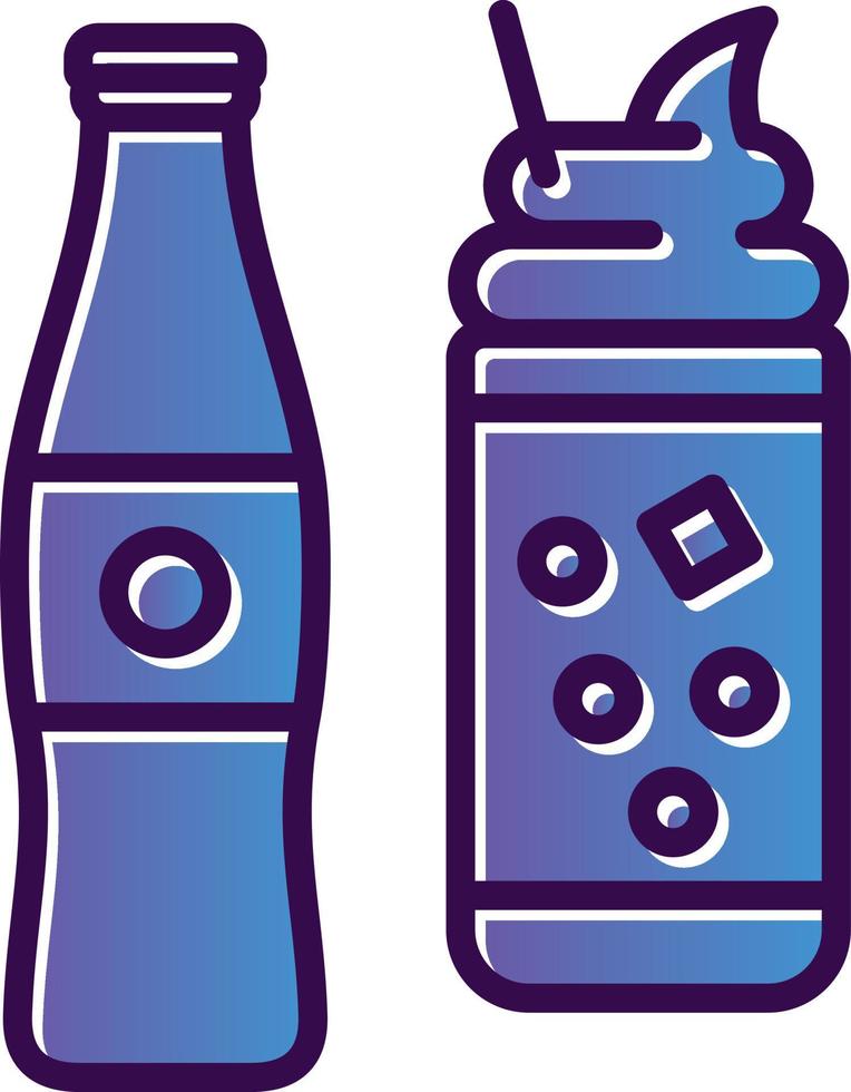 diseño de icono de vector de refresco de crema