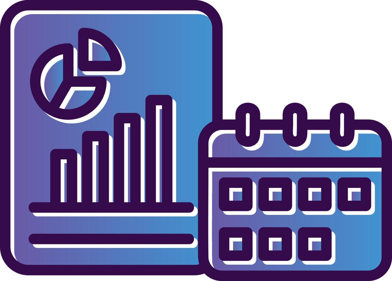Yearly Report Vector Icon Design