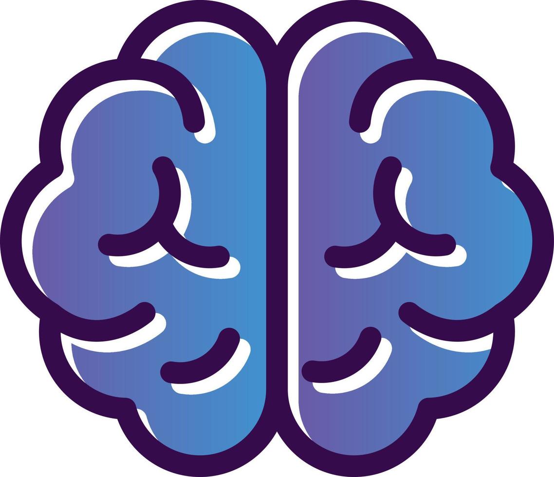 diseño de icono de vector de cerebro