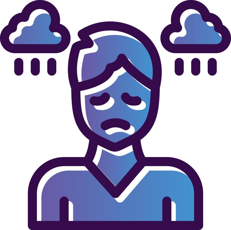 Depression Vector Icon Design