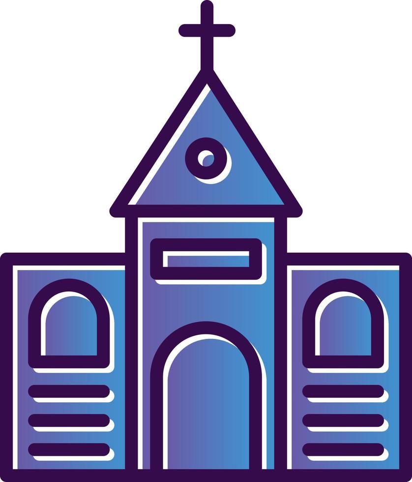 diseño de icono de vector de iglesia