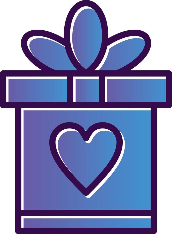 Wedding Gift Vector Icon Design