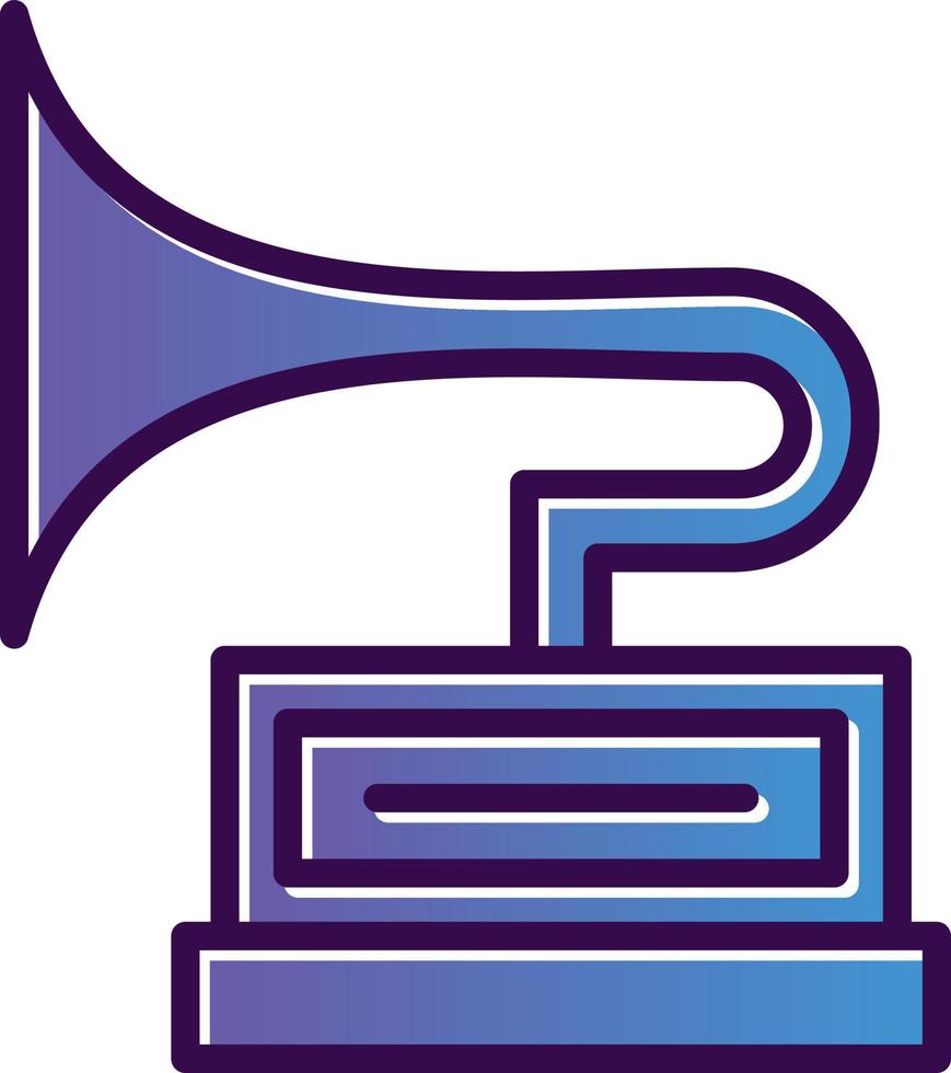 Gramophone Vector Icon Design