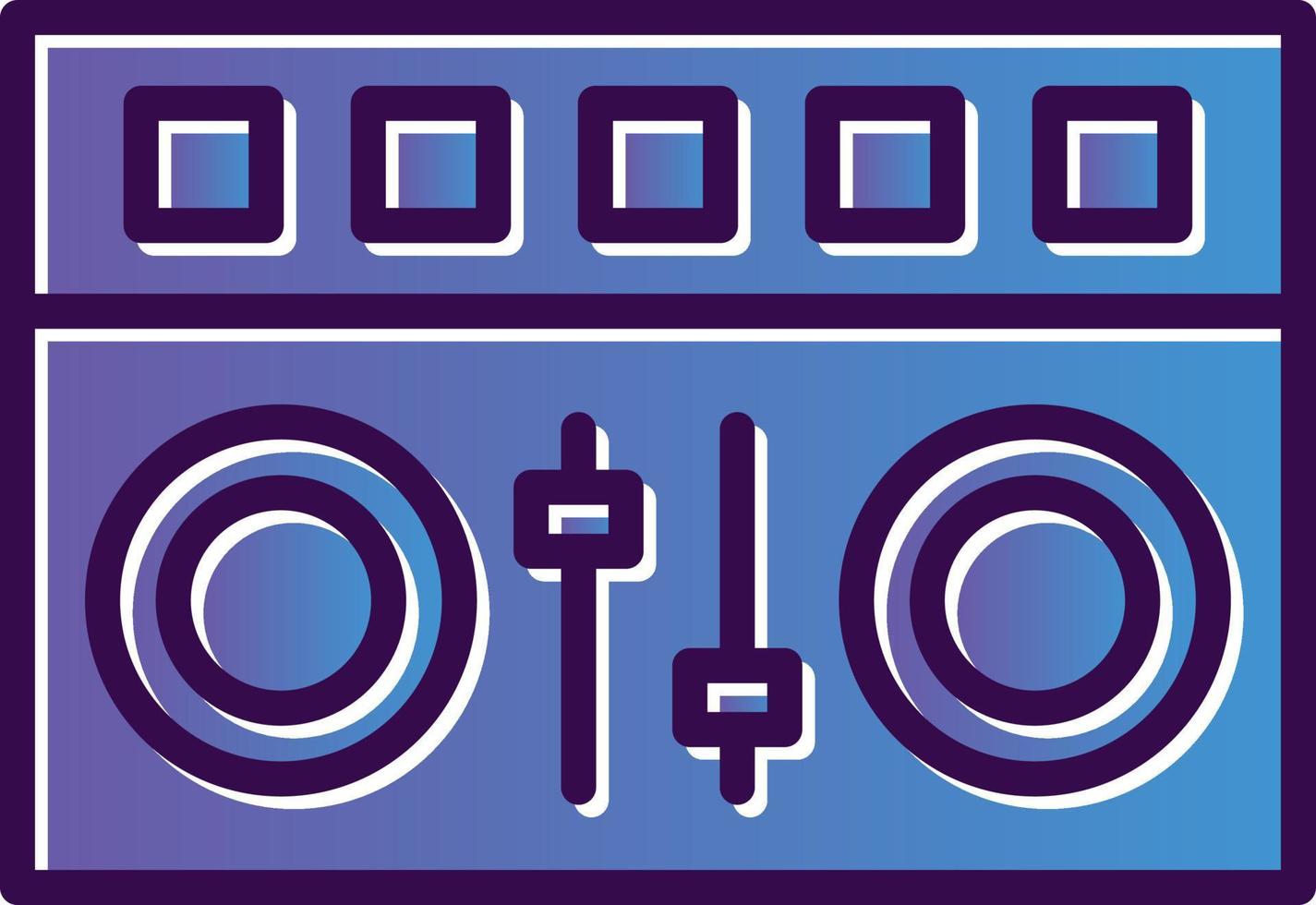DJ Mixer Vector Icon Design