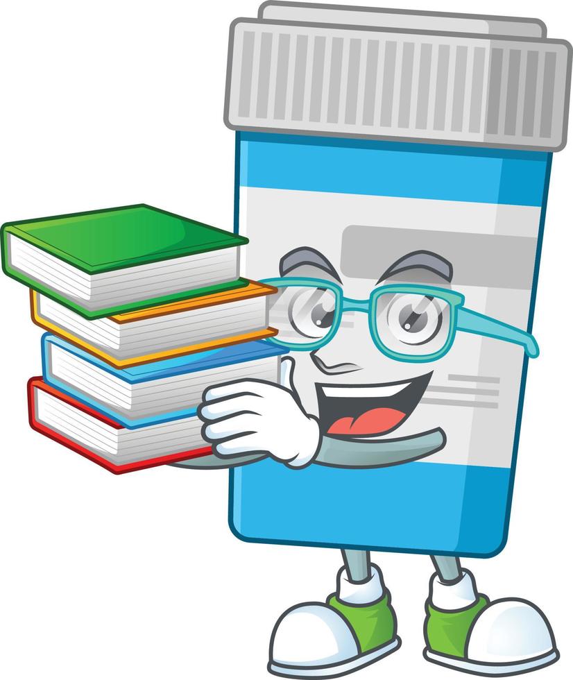 Medical bottle Cartoon character vector