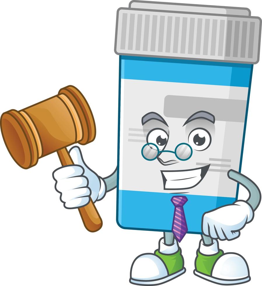 Medical bottle Cartoon character vector