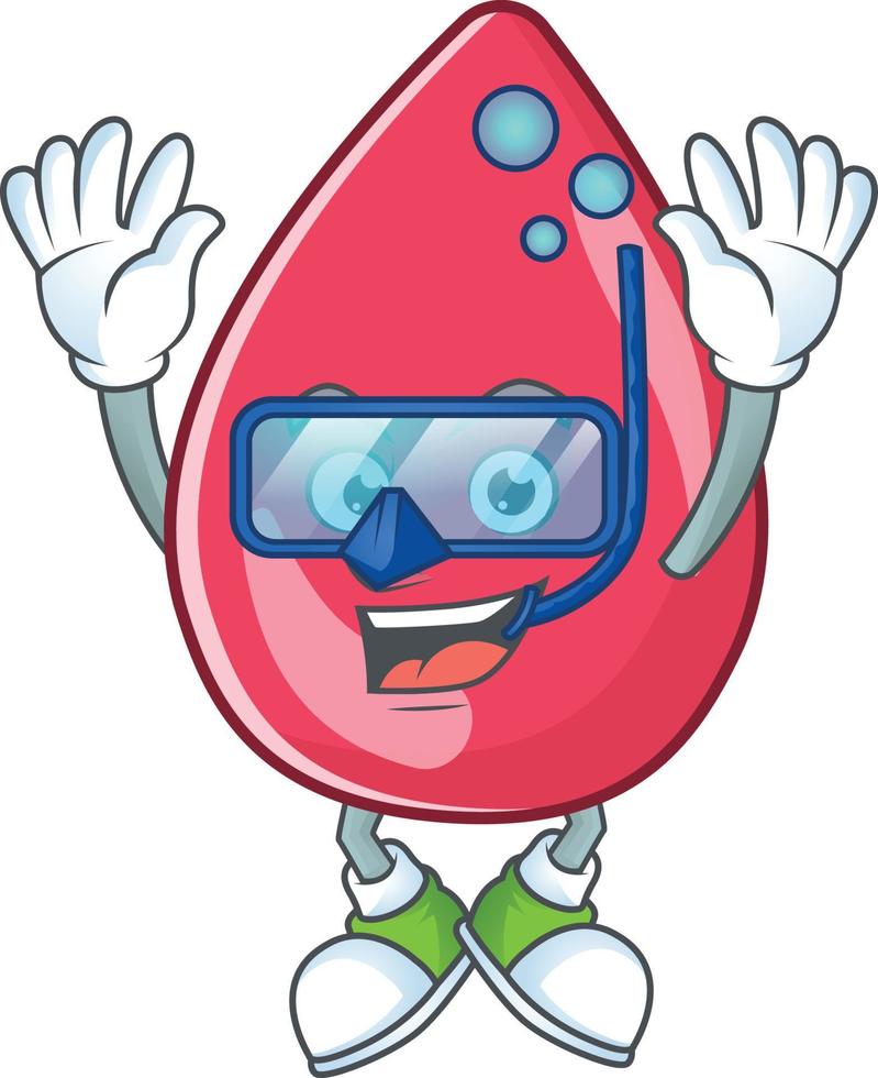 Red blood Cartoon character vector