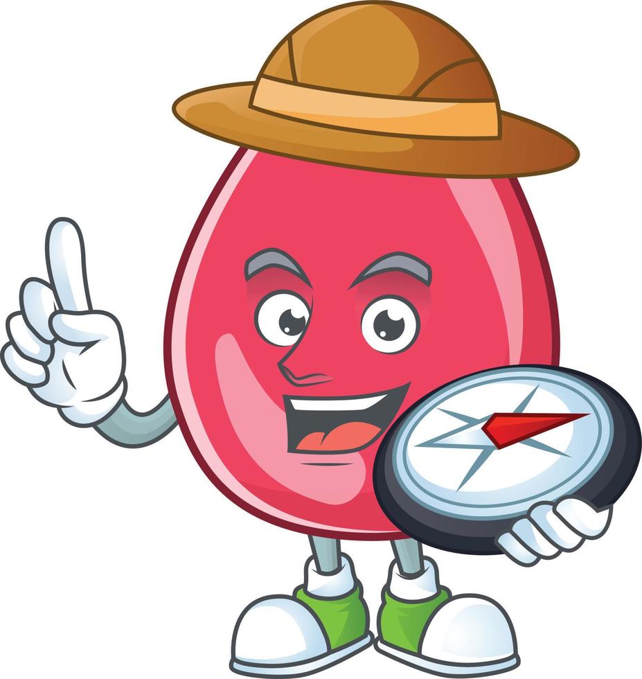 Red blood Cartoon character vector