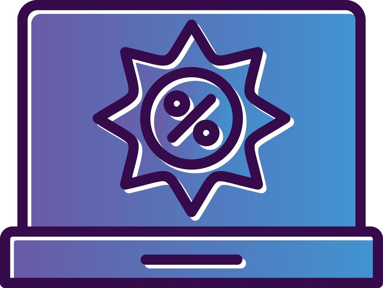 Online Discount Vector Icon Design