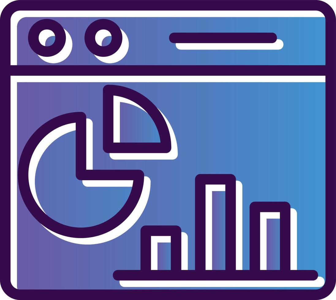 Webpage Statistics Vector Icon Design