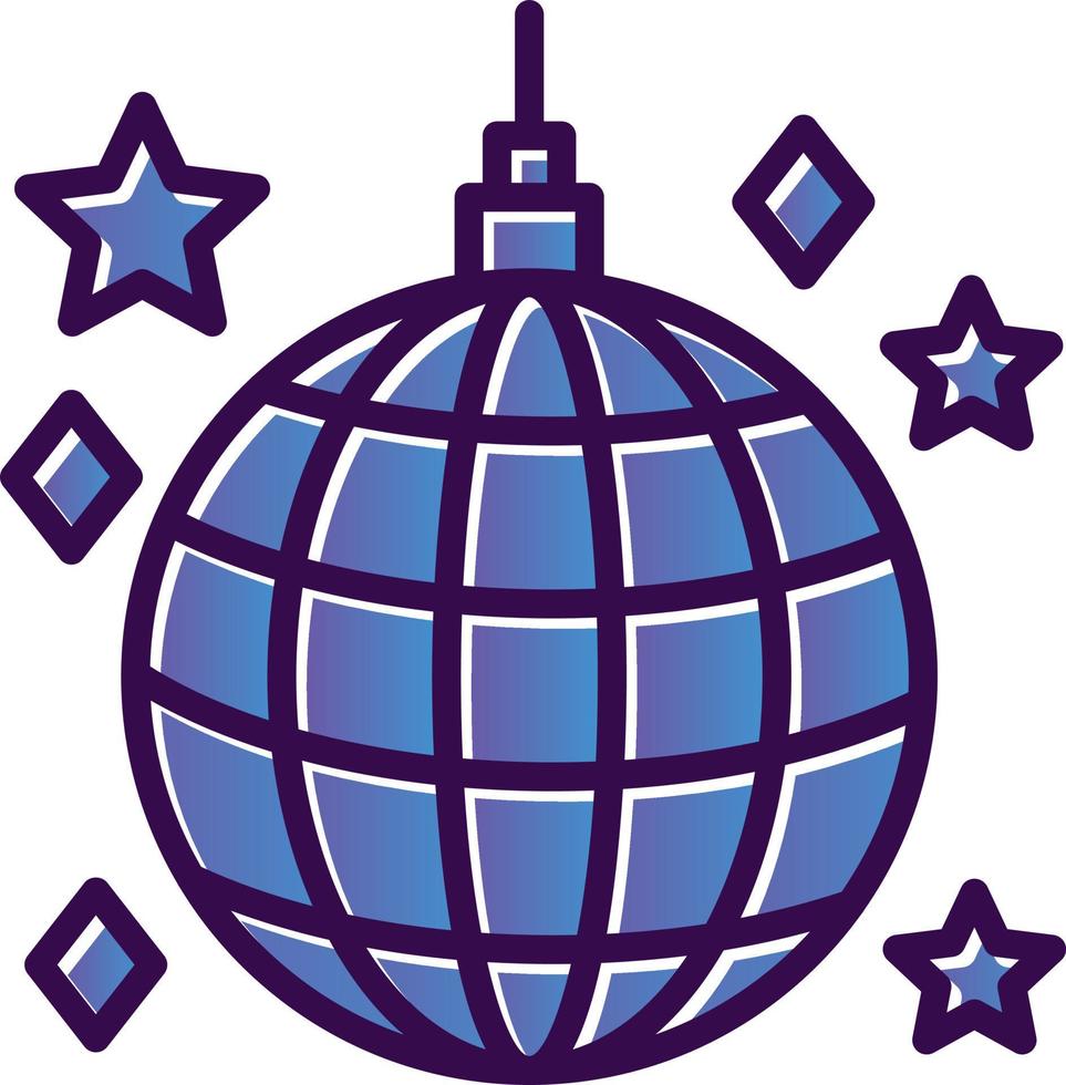 diseño de icono de vector de bola de discoteca